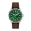 Fossil FS6147 Garrett Brown Leather Strap Watch - W10518