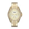 Fossil ES3203 Riley Multifunction Gold Tone Stone Set Bracelet Watch - W10522