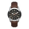 Fossil FS4813 Grant Chronograph Brown Leather Strap Watch - W1095