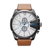 Diesel DZ4280 Mega Chief Chronograph Brown Leather Strap Watch - W11324