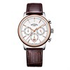 Rotary GS00378/02 Two Tone Chronograph Brown Leather Strap Watch - W13181
