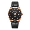 Rotary GS08014/04 Ultra Slim Black Leather Strap Watch - W13260