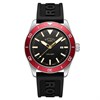 Rotary RGS10007/98 Apex100 Stainless Steel Red Bezel Black Silicone Strap Watch - W13340