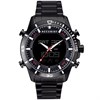 Accurist 7346 Black Ion Plated Analogue Digital Bracelet Watch - W19122
