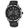 Seiko Coutura SSB437P9 Black Leather Strap Watch - W25386
