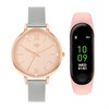 Spirit SPL01-4009-SET Two Tone Mesh Watch And Activity Tracker Set - W27204