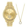 Spirit ASPL182 Gold Tone Stone Set Watch And Necklace Set - W27235