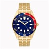 Sekonda 30316 Gold Tone Blue Dial Bracelet Watch - W31453