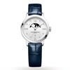 Baume & Mercier M0A10329 Classima Moon Phase Blue Leather Strap Watch - W3530