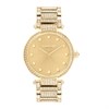Coach 14503993 Gold Tone Stone Set Bracelet Watch - W43139