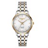Roamer 509847 47 10 20 Two Tone White Dial Bracelet Watch - W60192