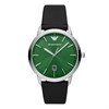 Emporio Armani AR11509 Green Dial Black Leather Strap Watch - W62151