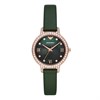 Emporio Armani AR11577 Rose Tone Green Leather Strap Watch - W62228