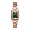 Emporio Armani AR11641 Rose Gold Tone Rectangular Case Green Dial Bracelet Watch - W62231