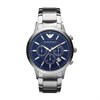 Emporio Armani AR2448 Chronograph Stainless Steel Blue Dial Bracelet Watch - W62233