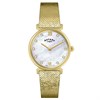 Rotary RLB10022/07 1895 Gold Tone Mother Of Pearl Stone Set Dial Mesh Bracelet Watch - W64242