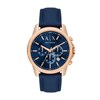Armani Exchange AX1723 Banks Blue Leather Strap Watch - W65254