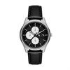 Armani Exchange AX1872  Multi Dial Black Leather Strap Watch - W65499