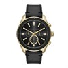 Armani Exchange AX1818 Enzo Chronograph Black Leather Strap Watch - W65586