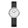 BERING 15729-404 Ultra Slim Black Leather Strap Watch - W74250