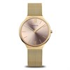 BERING 18434-336 Ultra Slim Gold Tone Mesh Bracelet Watch - W74252