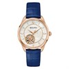 Bulova 97L180 Sutton Automatic Rose Gold Tone Blue Leather Strap Watch - W83261