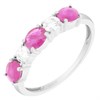 9ct White Gold Ruby And Diamond Ring - 1/3ct - X10631