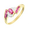 9ct Gold Ruby And Diamond Ring - X10635