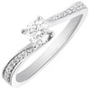 Polar Fire 18ct White Gold Diamond Twist Ring - 1/2ct - X10957