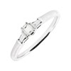 18ct White Gold 3 diamond stone ring- 25pts - X11051