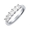18ct White Gold 5 Princess Cut Stone Ring- 1ct - X11069