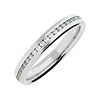 9ct White Gold Diamond Half Eternity Wedding Ring - 1/4ct - X20231