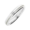 Platinum Offset Diamond Wedding Ring - 14pts - X20280