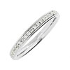Platinum Diamond Grain Set Half Eternity Ring -  2mm - 1/4ct - X20368