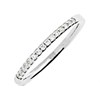 Platinum Claw Set Diamond Half Eterntiy Ring - 15pts - X20418