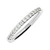 Platinum Claw Set Diamond Half Eternity Ring - 1/4ct - X20427