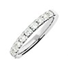 9ct White Gold Diamond Half Eternity Ring - 3/4ct - X20459