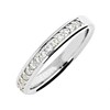 9ct White Gold Diamond Half Eternity Ring - 1/4ct - X20487