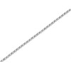 9ct White Gold 0.5mm Wide Round Belcher Chain - 22in - X50334