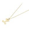 9ct Gold Orate Script Initial X Pendant And Chain - X50438