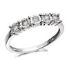 9ct White Gold Five Stone Diamond Ring - 15pts - Size H Only - Z50849