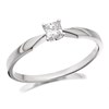 Polar Fire 9ct White Gold Princess Cut Diamond Solitaire Ring - 1/4ct - Z51117