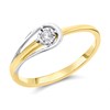 9ct Gold Two Colour Diamond Ring - 5pts - d5135