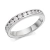 9ct White Gold Diamond Half Eternity Ring - 3/4ct - AGI Certificated - d6654