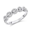 9ct White Gold Diamond Weave Ring - 10pts - d71183