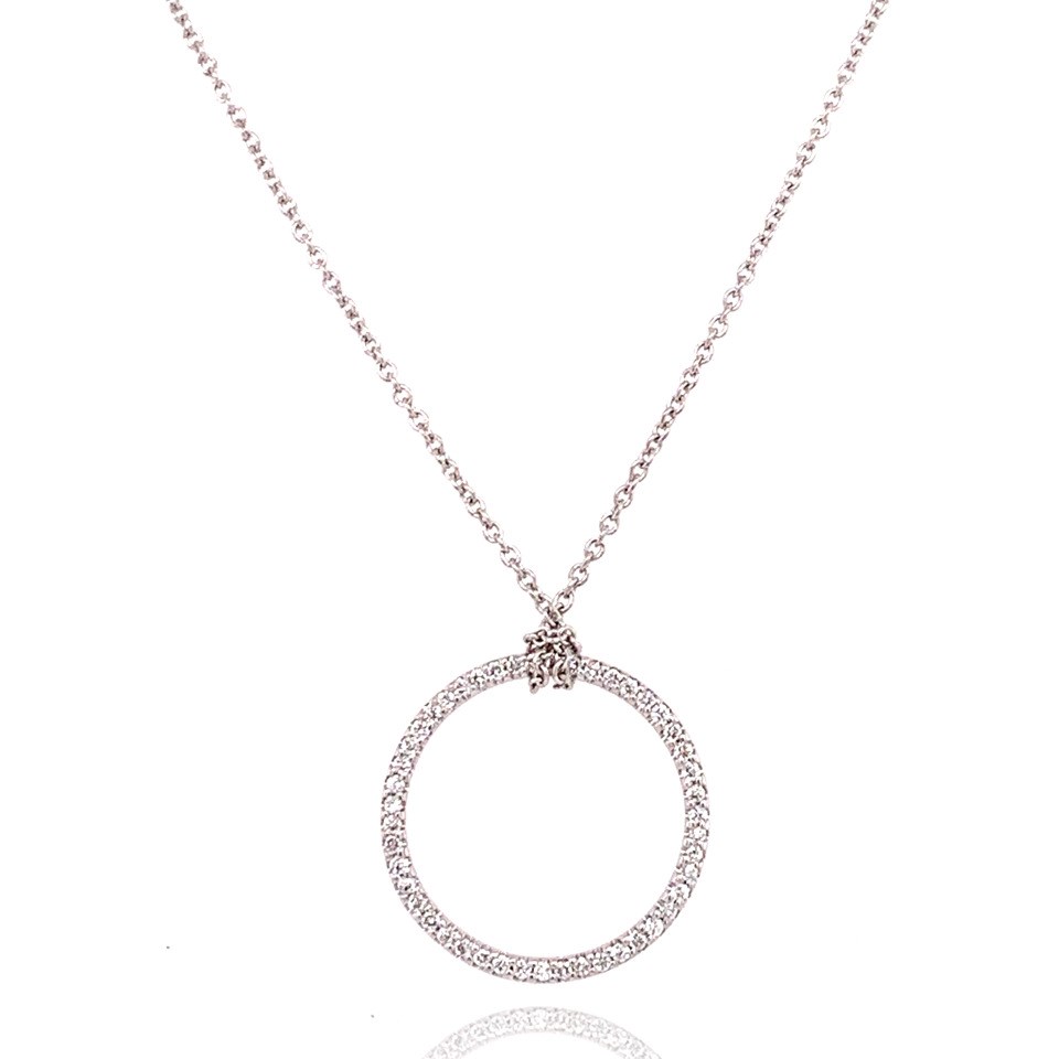 18ct Yellow Gold Round Brilliant Diamond Initial 'L' Necklace – Matthew  Stephens