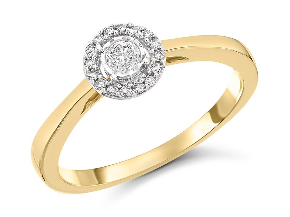 Gold Diamond Spray Cluster Ring - Rings from Cavendish Jewellers Ltd UK