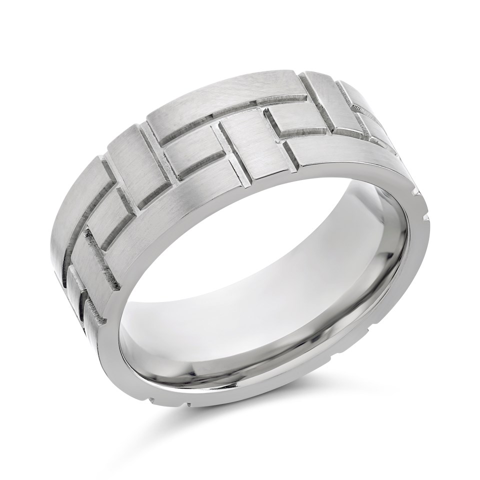 Titanium Woven Ring - 8mm - J1105