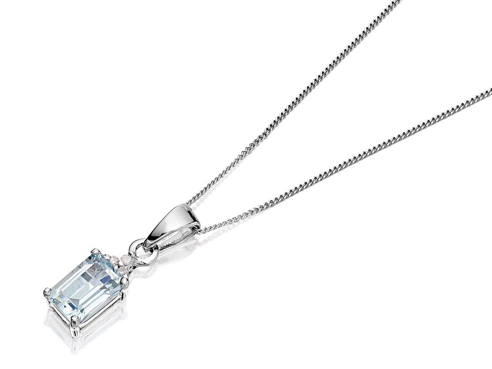 Rose Quartz Emerald Cut Jollie Pendant | BONDEYE JEWELRY ®