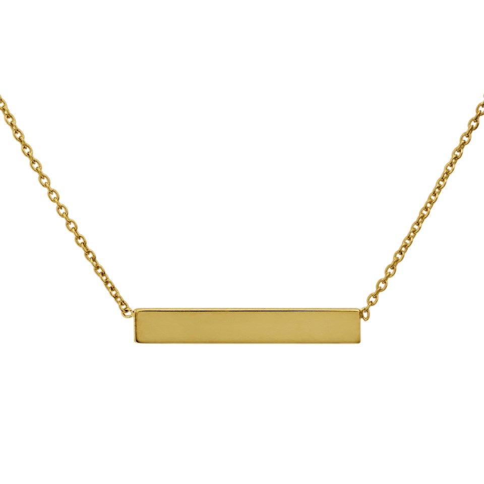 9ct Gold Bar Necklace - R8784